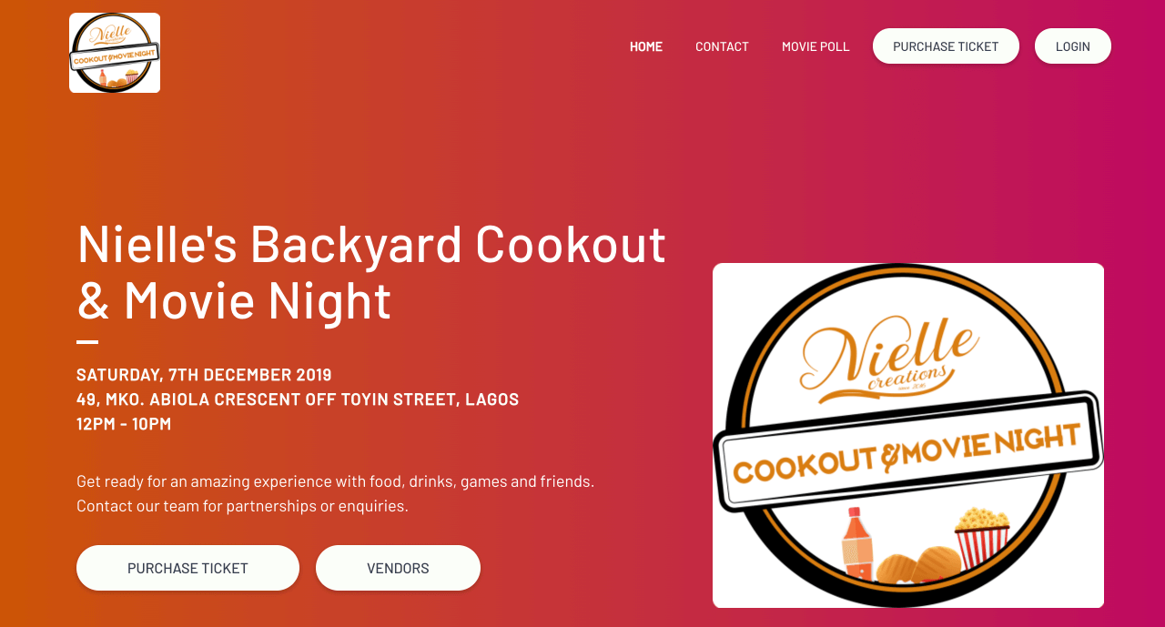 Nielles Backyard Cookout